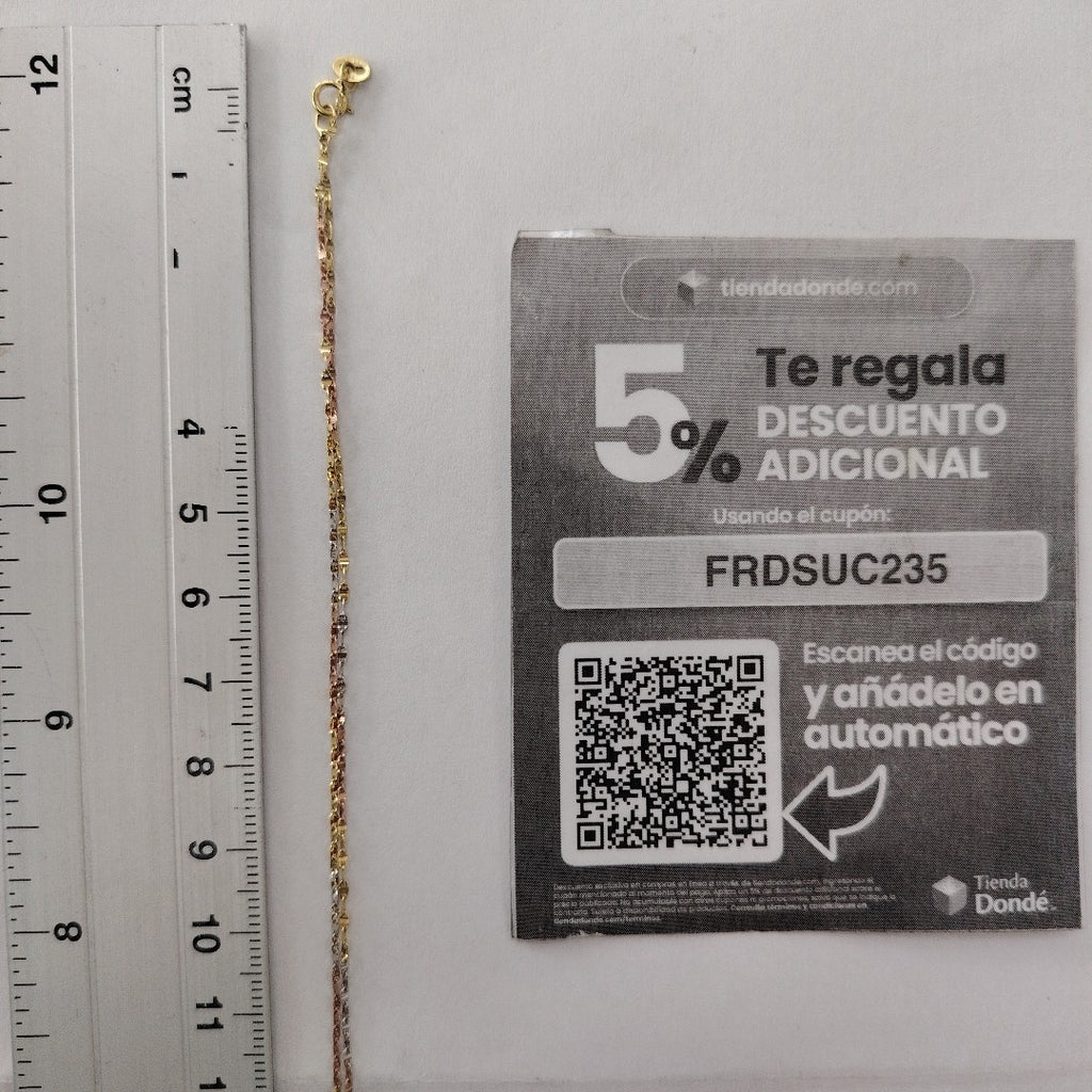 CADENA, MEDALLA RELIGIOSA ORO 10 K 1.5 GRMS (SEMINUEVO)