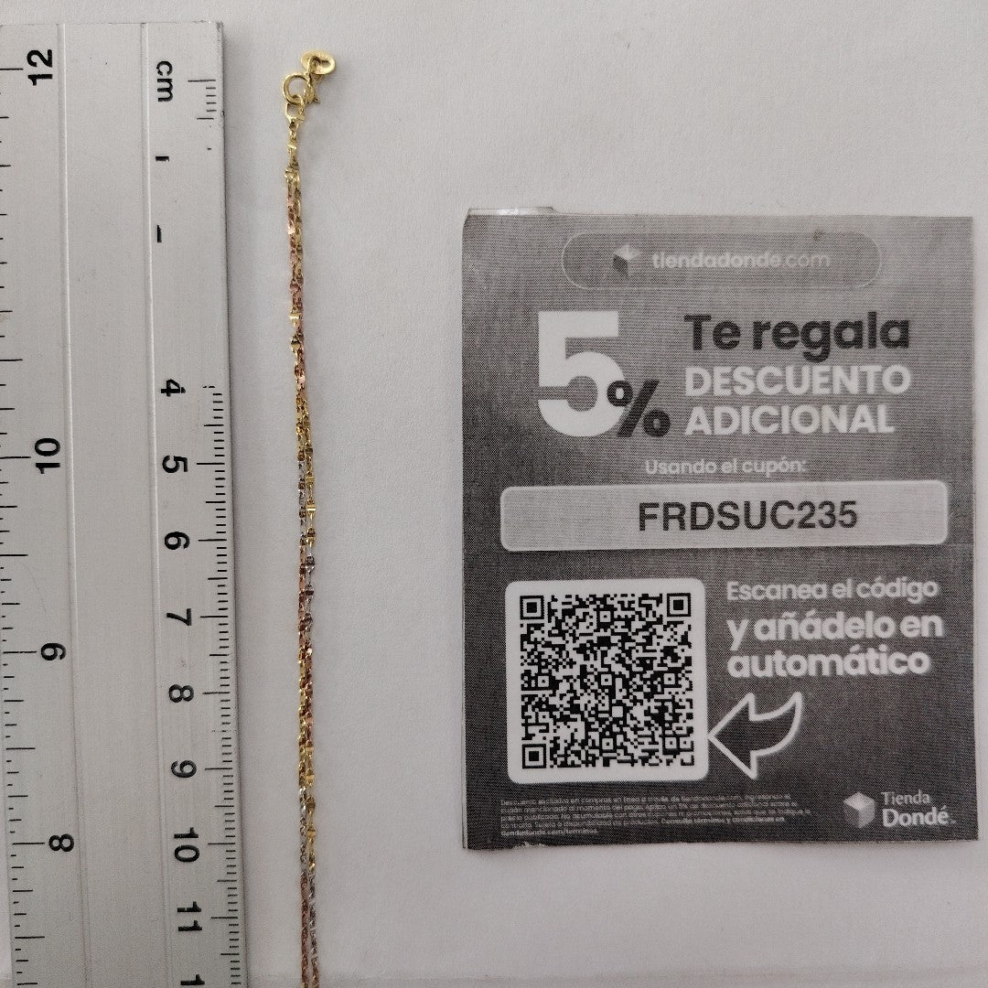 CADENA, MEDALLA RELIGIOSA ORO 10 K 1.5 GRMS (SEMINUEVO)