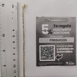 CADENA, MEDALLA RELIGIOSA ORO 10 K 1.5 GRMS (SEMINUEVO)