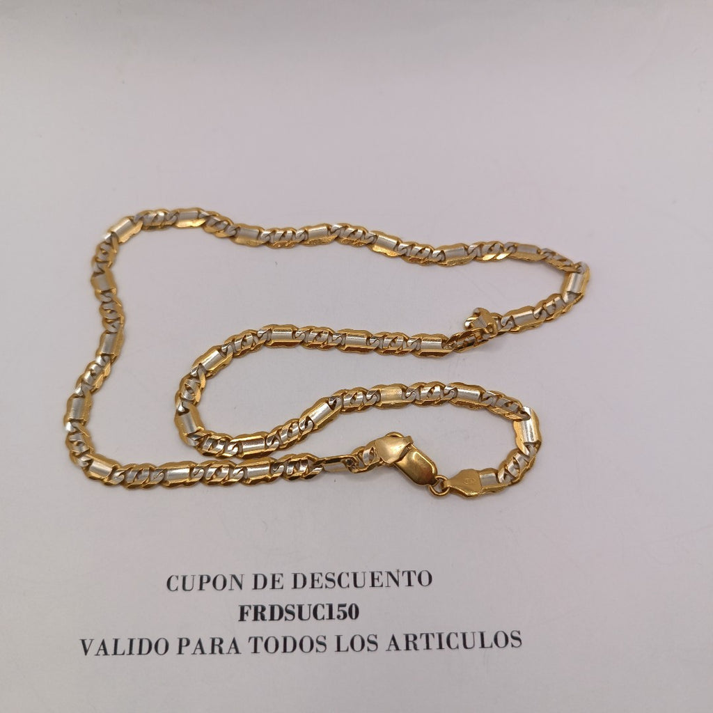 CADENA ORO, ORO COMBINADO 21 K 32.5 GRMS (SEMINUEVO)