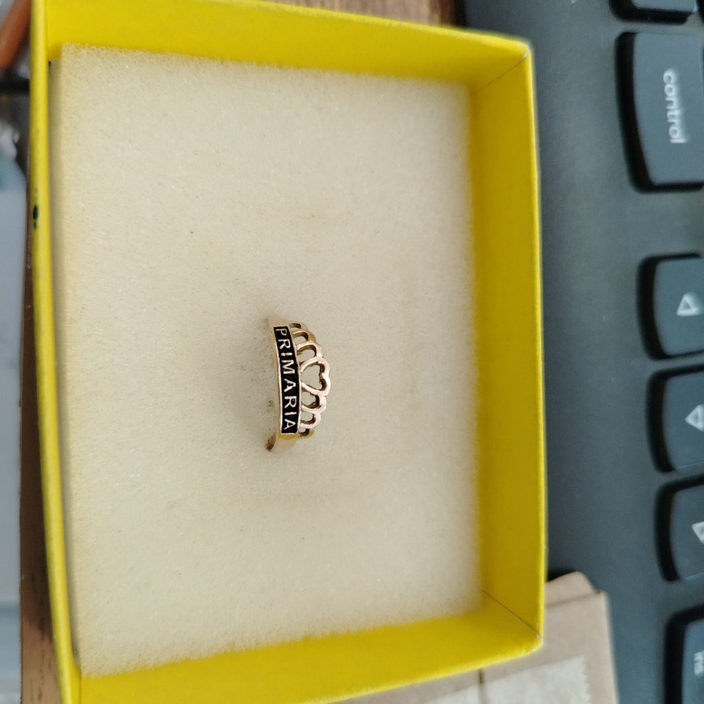 ANILLO DE GRADUACIÓN ORO 8 K 0.9 GRMS (SEMINUEVO)