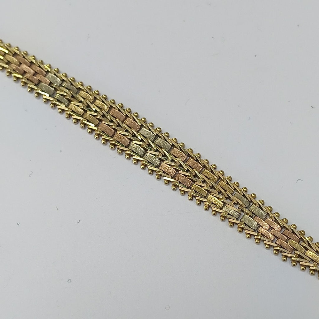 PULSERA ORO, ORO COMBINADO 14 K 8.3 GRMS (SEMINUEVO)