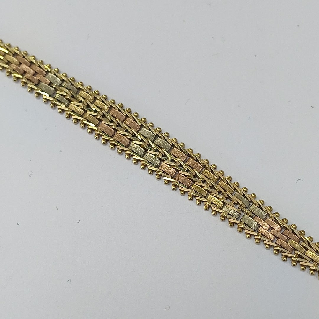 PULSERA ORO, ORO COMBINADO 14 K 8.3 GRMS (SEMINUEVO)