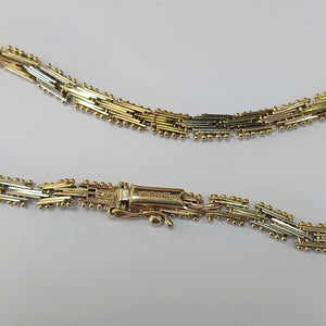 PULSERA ORO, ORO COMBINADO 14 K 12.6 GRMS (SEMINUEVO)