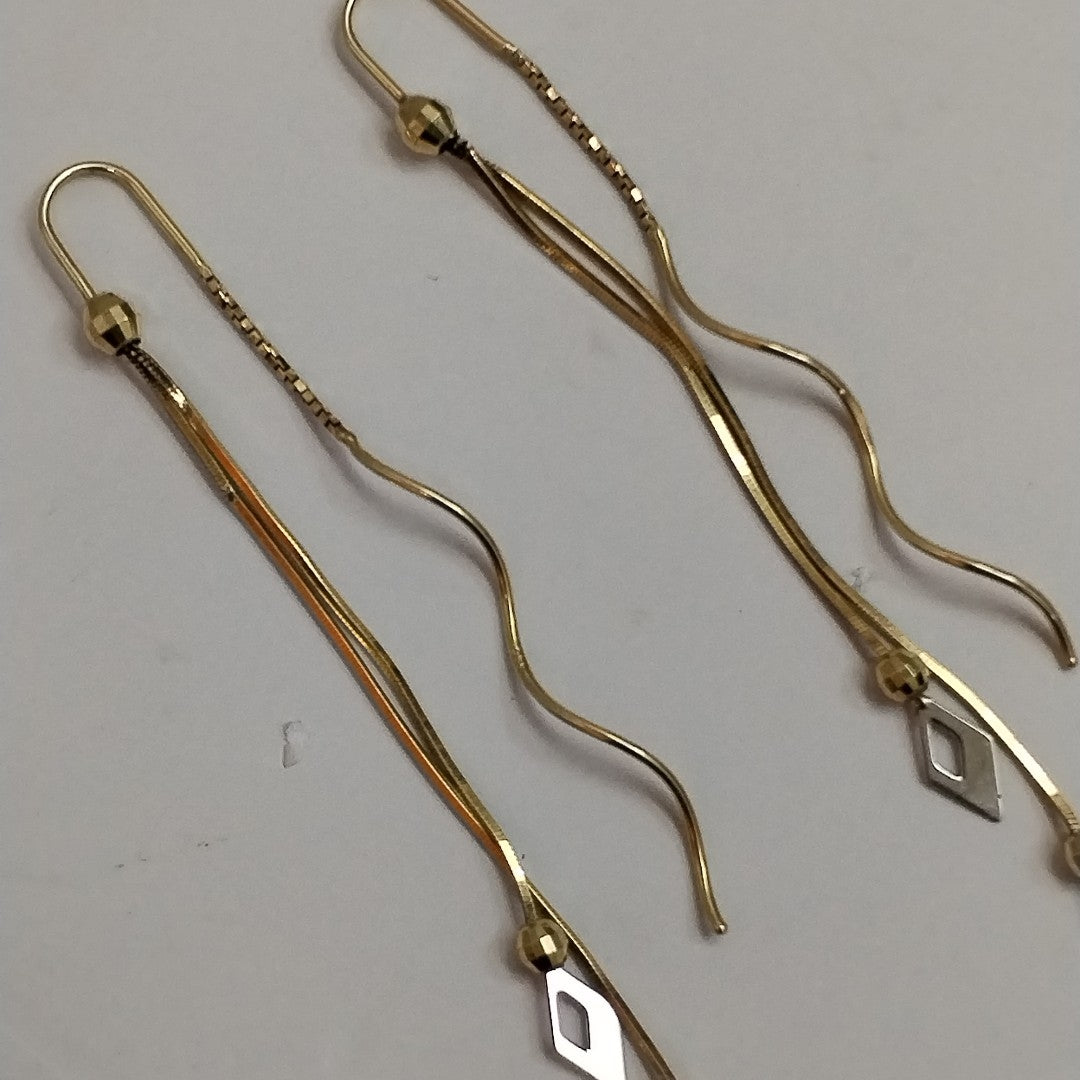 ARETES PAR ORO 14 K 2,30 GRMS (SEMINUEVO)