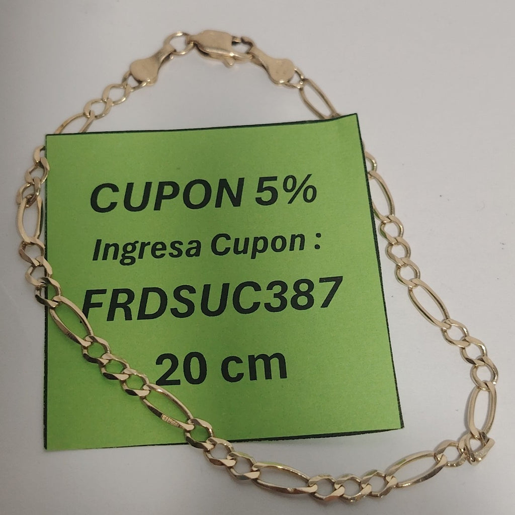 PULSERA ORO 14 K 3.4 GRMS (SEMINUEVO)