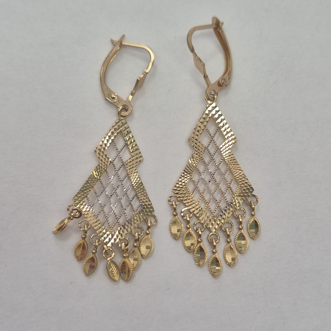 ARETES PAR ORO 10 K 4,10 GRMS (SEMINUEVO)