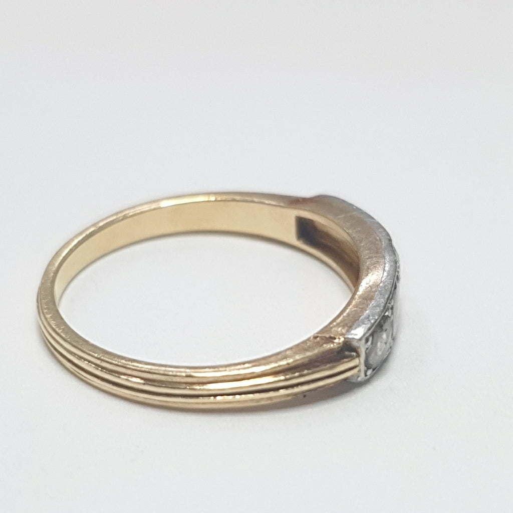 ANILLITO ORO COMBINADO 18 K 3,40 GRMS (SEMINUEVO)