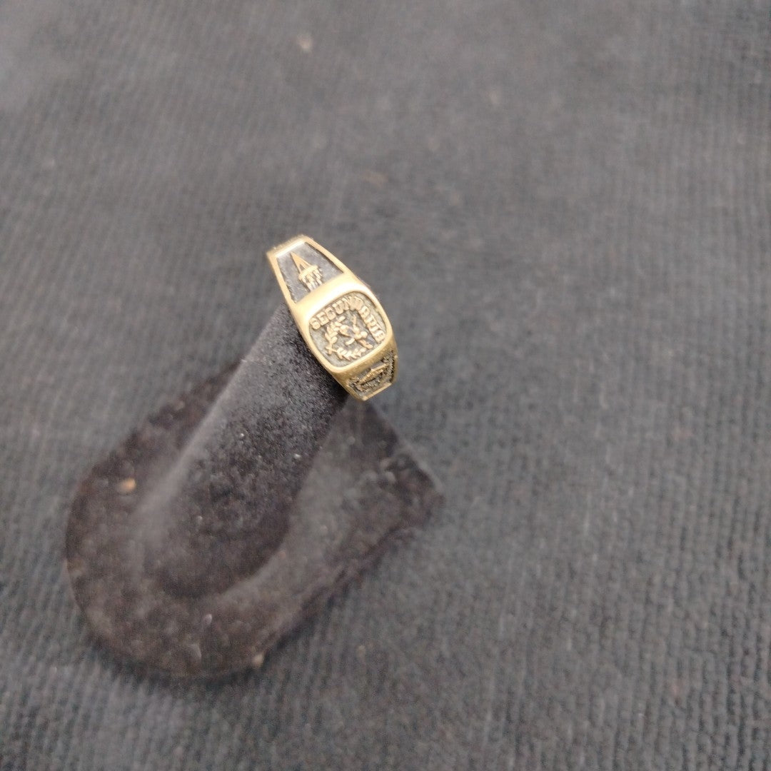 ANILLO DE GRADUACIÓN ORO 10 K 4 GRMS (SEMINUEVO)
