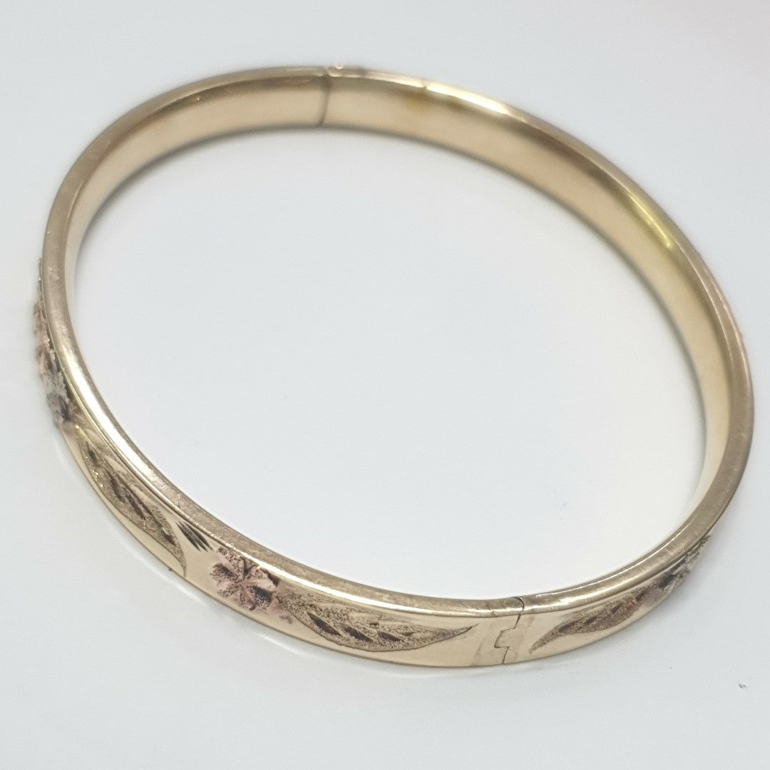 PULSERA RIGIDA ORO 14 K 9.3 GRMS (SEMINUEVO)