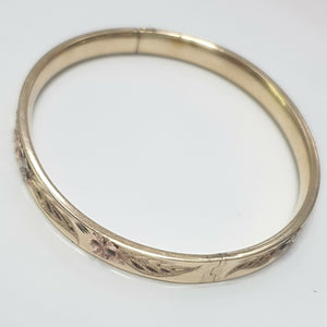 PULSERA RIGIDA ORO 14 K 9.3 GRMS (SEMINUEVO)