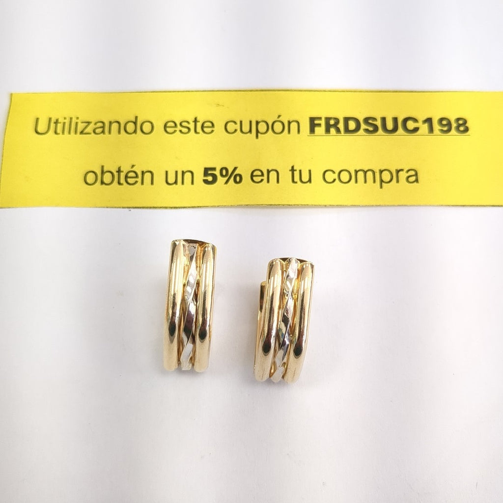ARRACADAS PAR ORO 14 K 6.4 GRMS (SEMINUEVO)