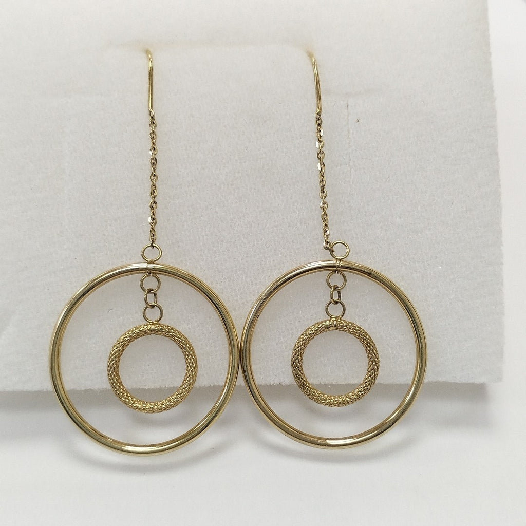 ARETES PAR ORO 14 K 2 GRMS (SEMINUEVO)