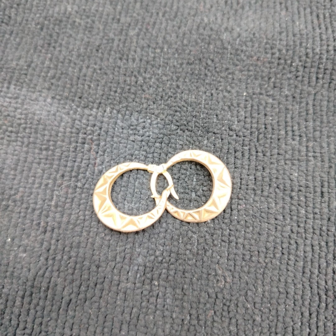 ARRACADAS PAR ORO COMBINADO 10 K 1,50 GRMS (SEMINUEVO)