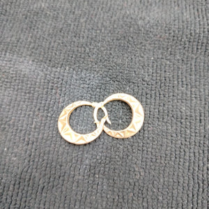 ARRACADAS PAR ORO COMBINADO 10 K 1,50 GRMS (SEMINUEVO)