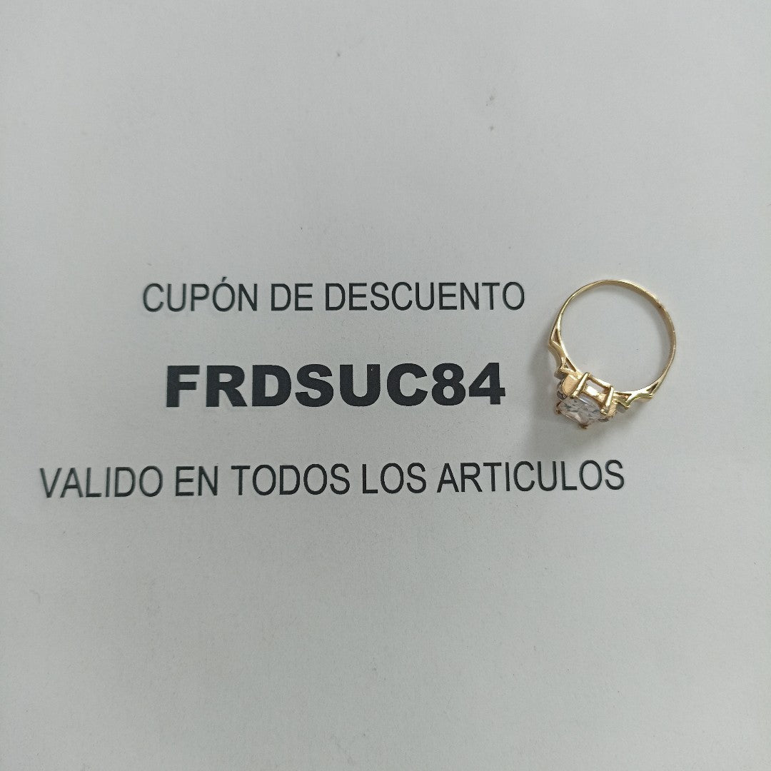 SOLITARIO ORO 10 K 2.4 GRMS (SEMINUEVO)
