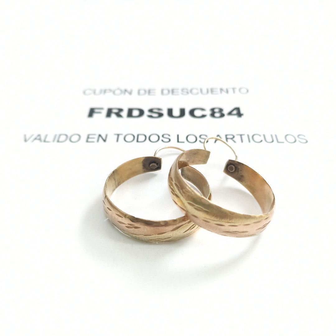 ARRACADAS PAR ORO 8 K 4.4 GRMS (SEMINUEVO)