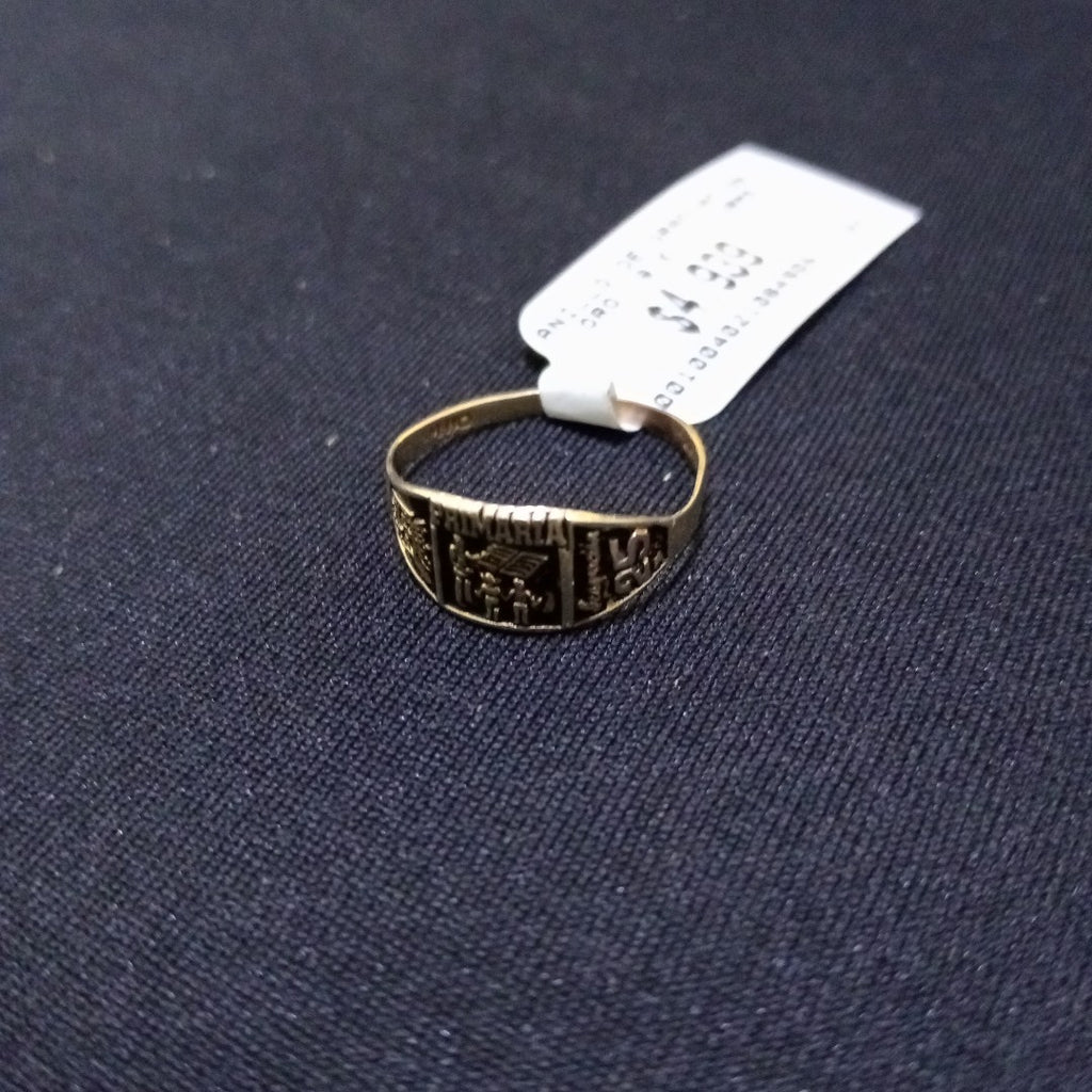 ANILLO DE GRADUACIÓN ORO 8 K 1.1 GRMS (SEMINUEVO)
