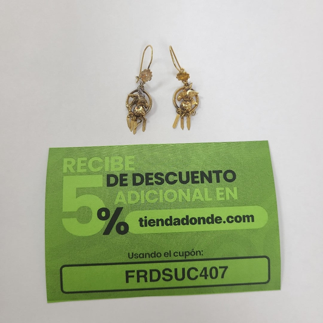 ARETES PAR ORO 10 K 2.1 GRMS (SEMINUEVO)
