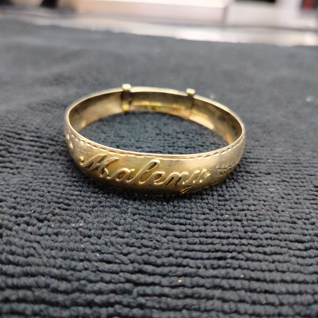 PULSERA RIGIDA ORO 10 K 10,70 GRMS (SEMINUEVO)