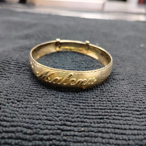 PULSERA RIGIDA ORO 10 K 10,70 GRMS (SEMINUEVO)