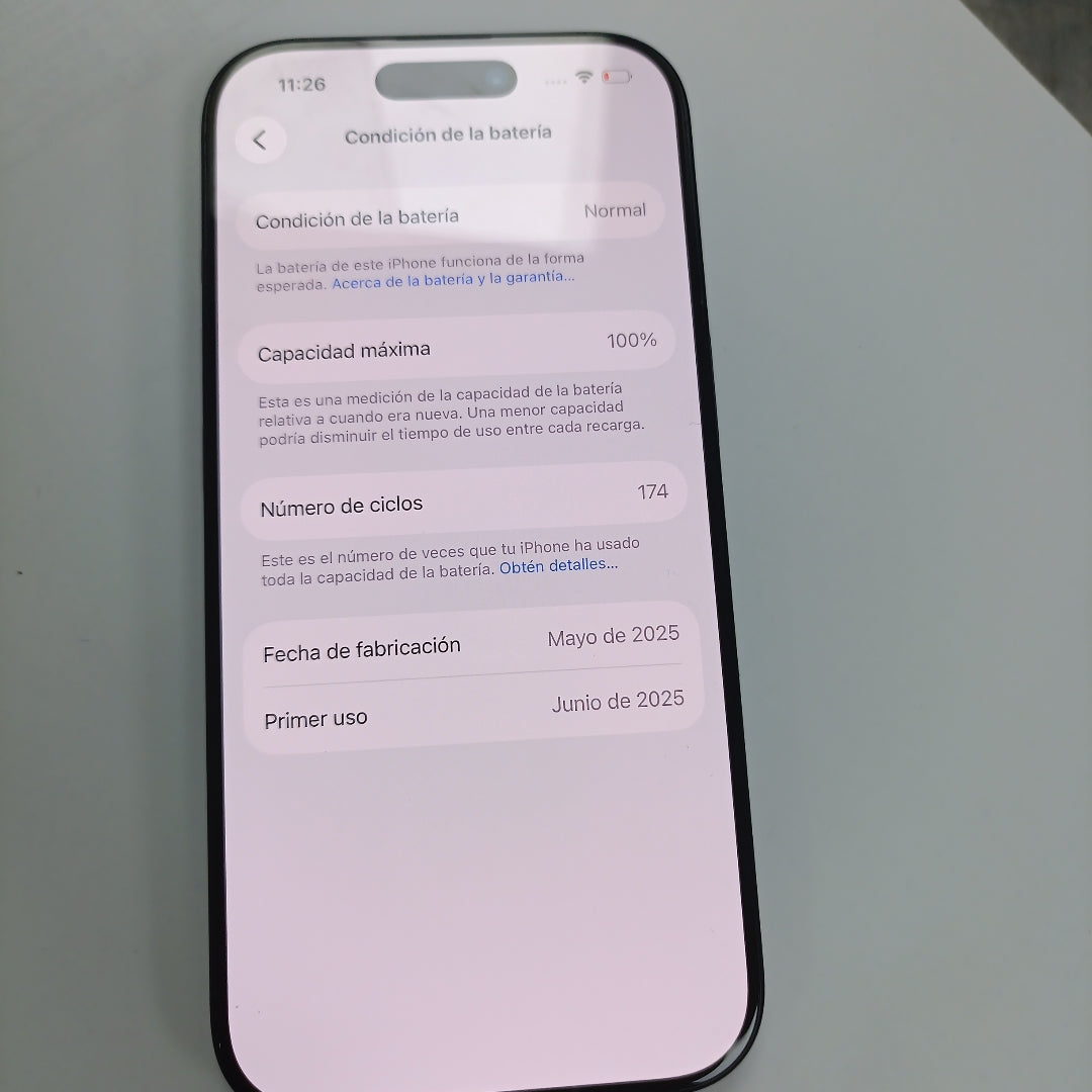 CELULAR APPLE IPHONE 16 PRO A3294 (2024) 128 GB 8 GB RAM (SEMINUEVO)