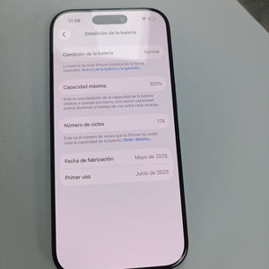 CELULAR APPLE IPHONE 16 PRO A3294 (2024) 128 GB 8 GB RAM (SEMINUEVO)
