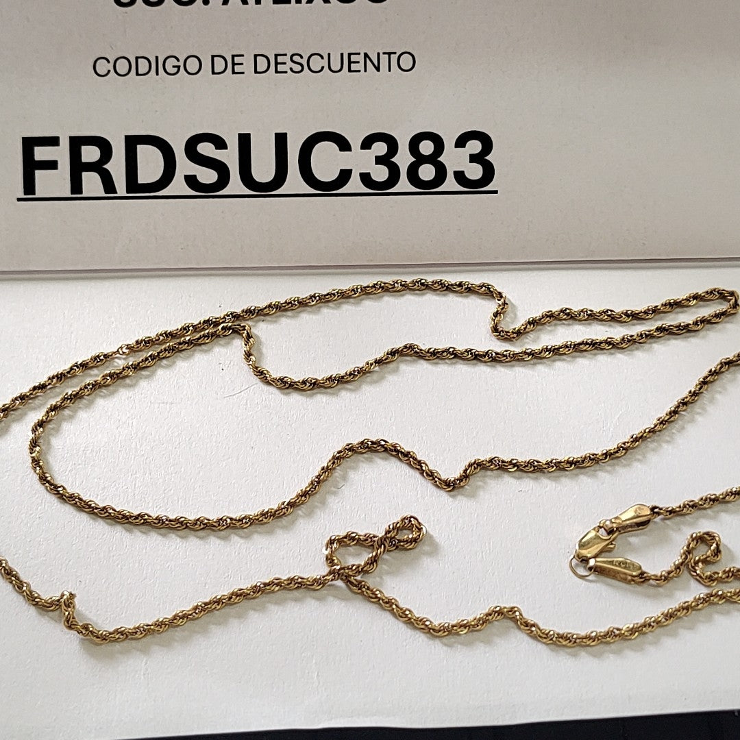 CADENA ORO 14 K 4.9 GRMS (SEMINUEVO)