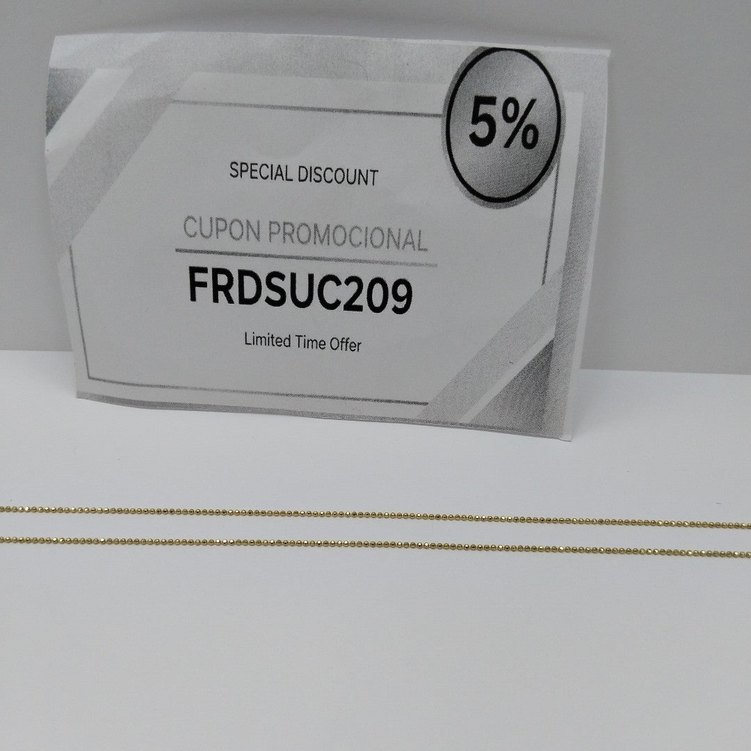 CADENA ORO 10 K 1,90 GRMS (SEMINUEVO)