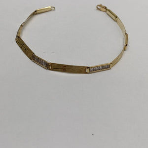 PULSERA ORO 14 K 3.6 GRMS (SEMINUEVO)