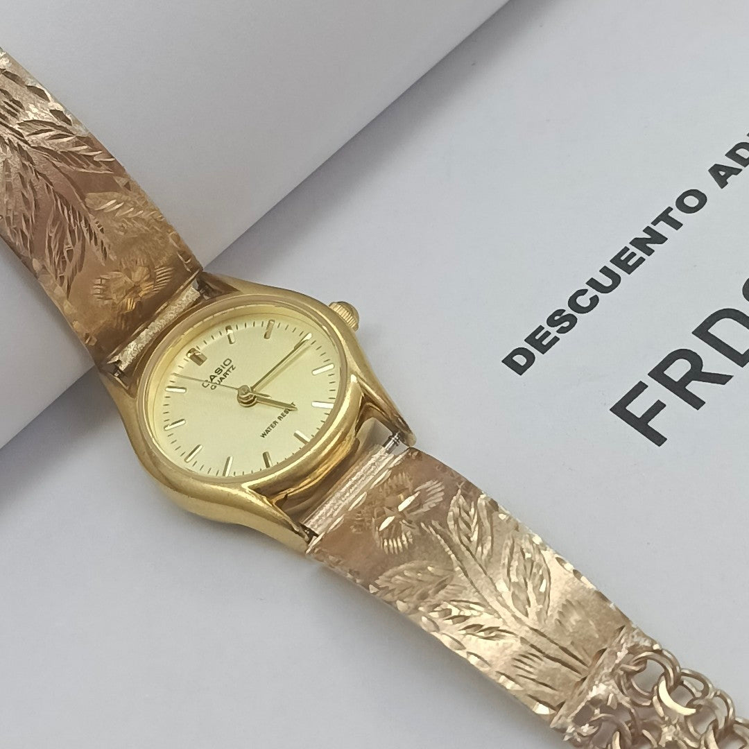 RELOJ CAJA Y PULSO ORO ORO 10 K 25,40 GRMS (SEMINUEVO)