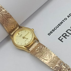 RELOJ CAJA Y PULSO ORO ORO 10 K 25,40 GRMS (SEMINUEVO)