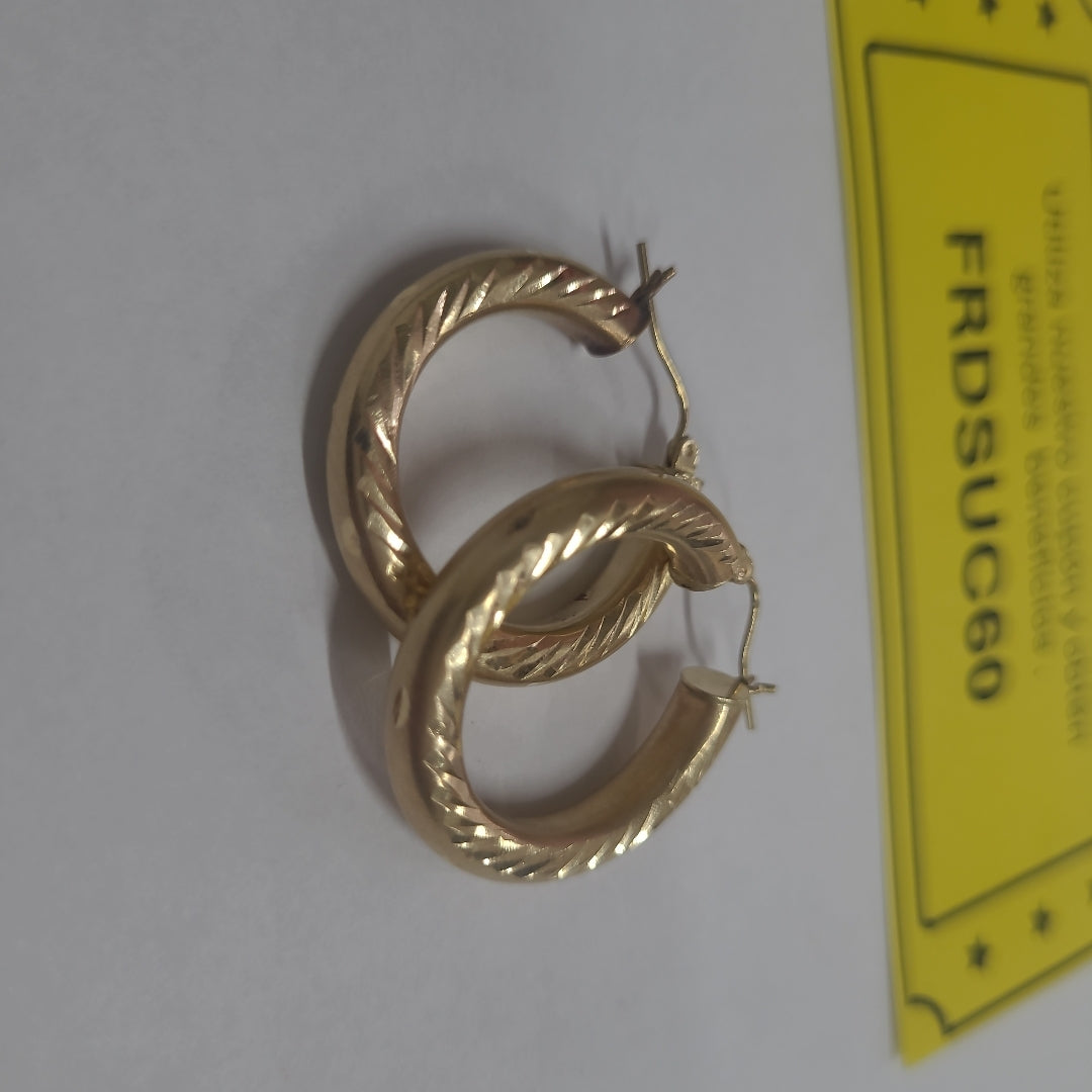 ARRACADAS PAR ORO 10 K 3,50 GRMS (SEMINUEVO)