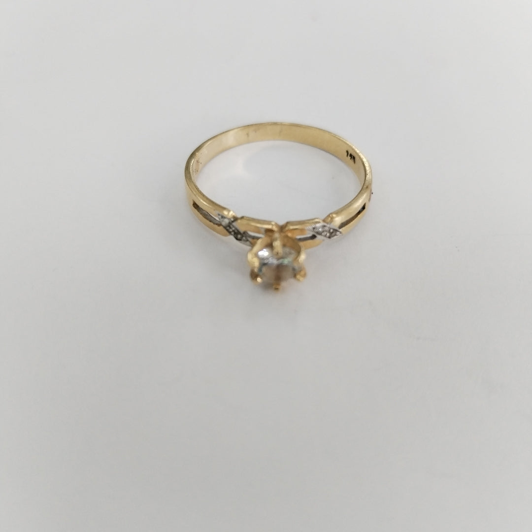 SOLITARIO ORO 14 K 2.4 GRMS (SEMINUEVO)