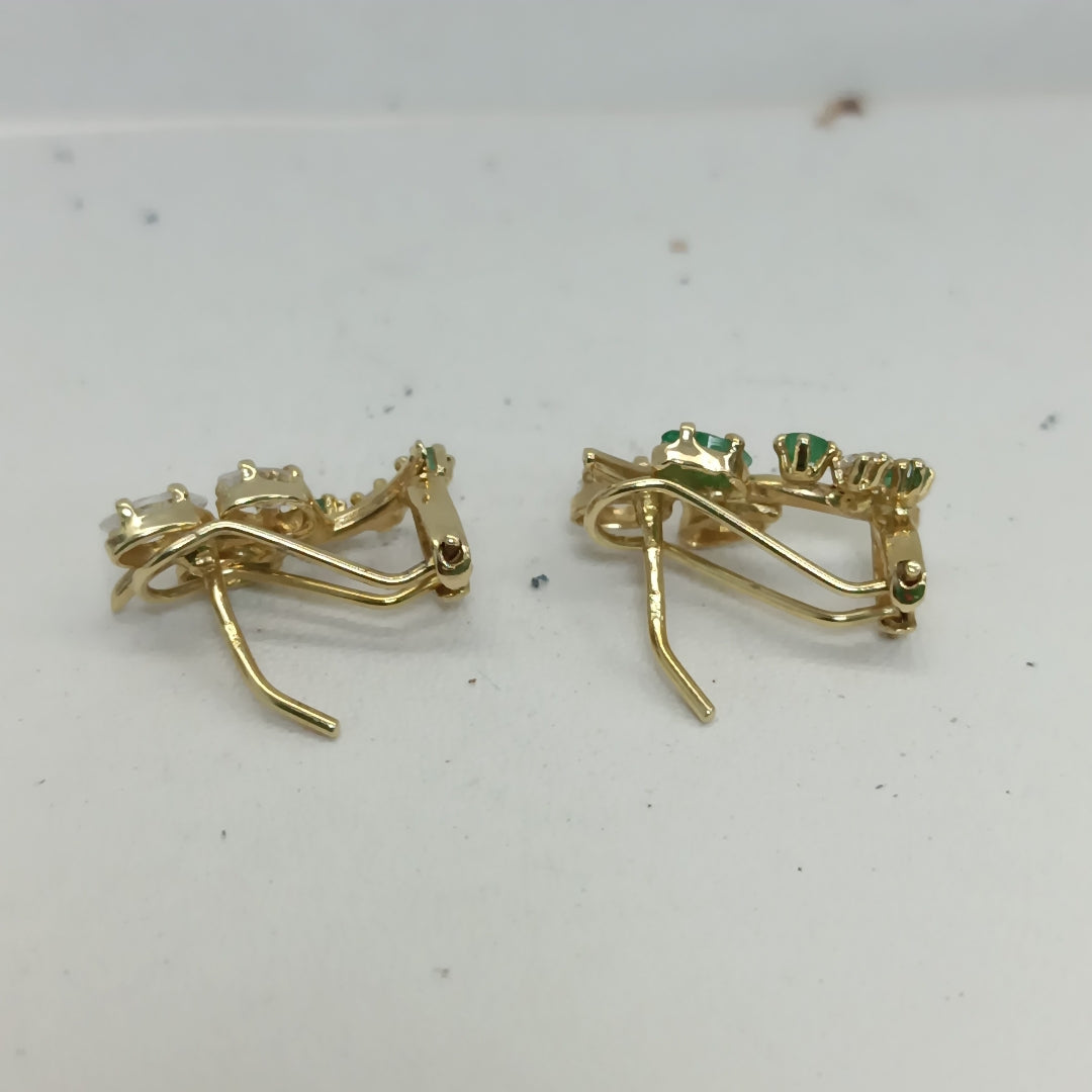 ARETES PAR ORO 14 K 2,50 GRMS (SEMINUEVO)