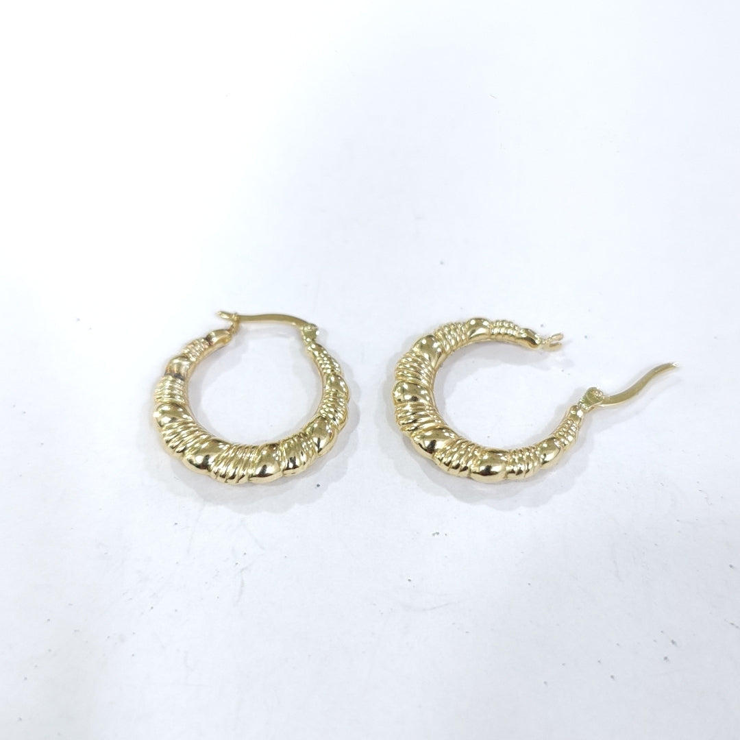 ARRACADAS PAR ORO 14 K 1.9 GRMS (SEMINUEVO)