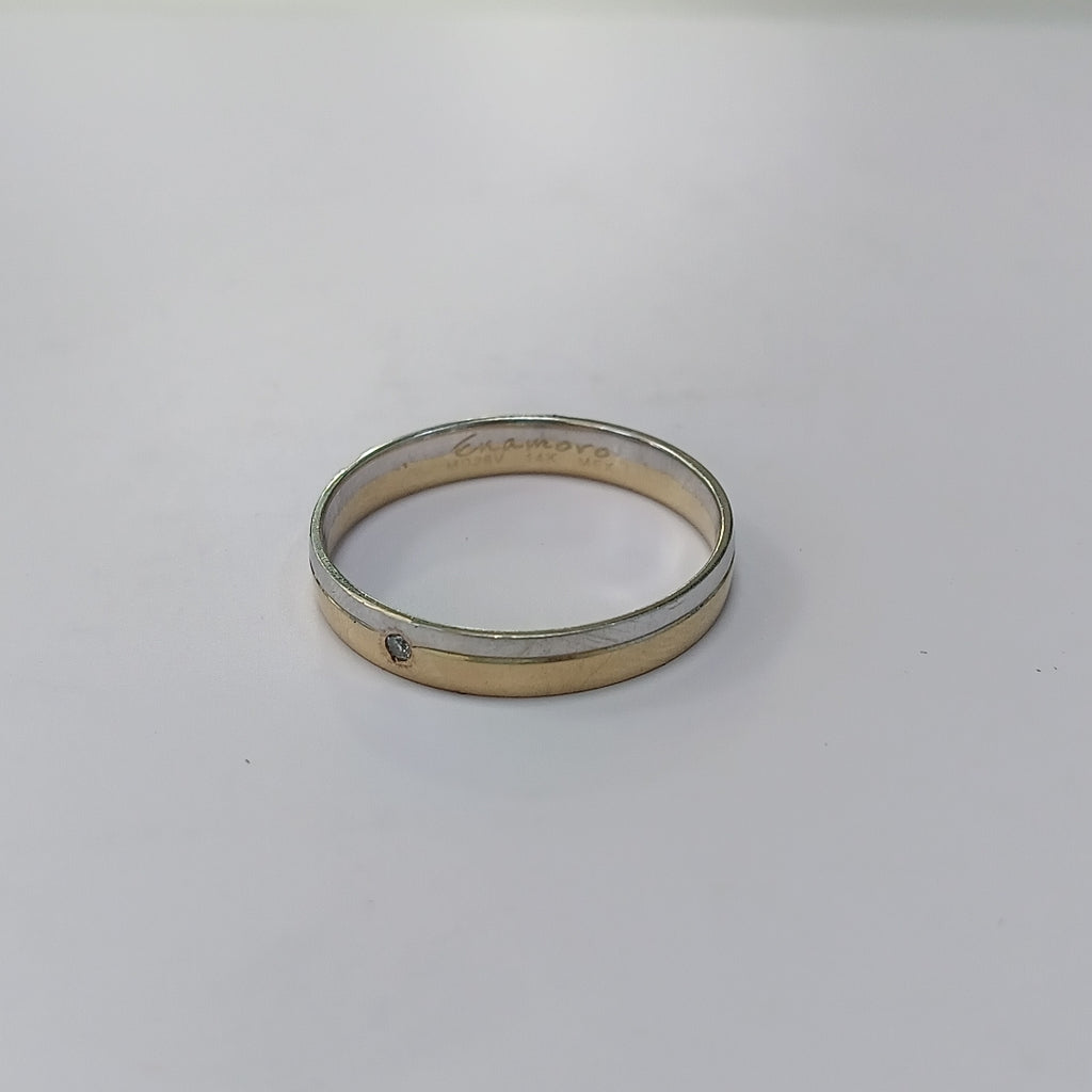 ARGOLLA ORO,ORO COMBINADO 14 K 3,40 GRMS (SEMINUEVO)