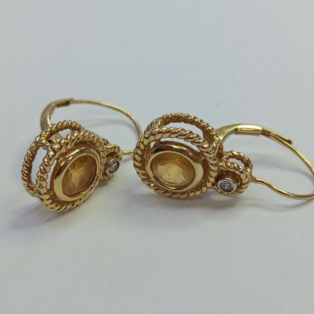 ARETES PAR ORO 14 K 4,10 GRMS (SEMINUEVO)