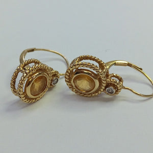 ARETES PAR ORO 14 K 4,10 GRMS (SEMINUEVO)