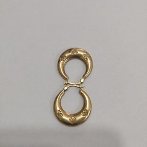 ARRACADAS PAR ORO 14 K 1.9 GRMS (SEMINUEVO)