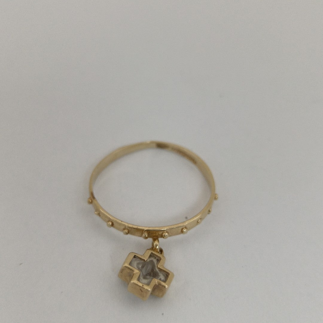 K1 1,80 GRMS 14 K ESPECIFICACIONES COMPLEMENTARIAS ANILLO CRUZ SINT BCO (SEMINUEVO)