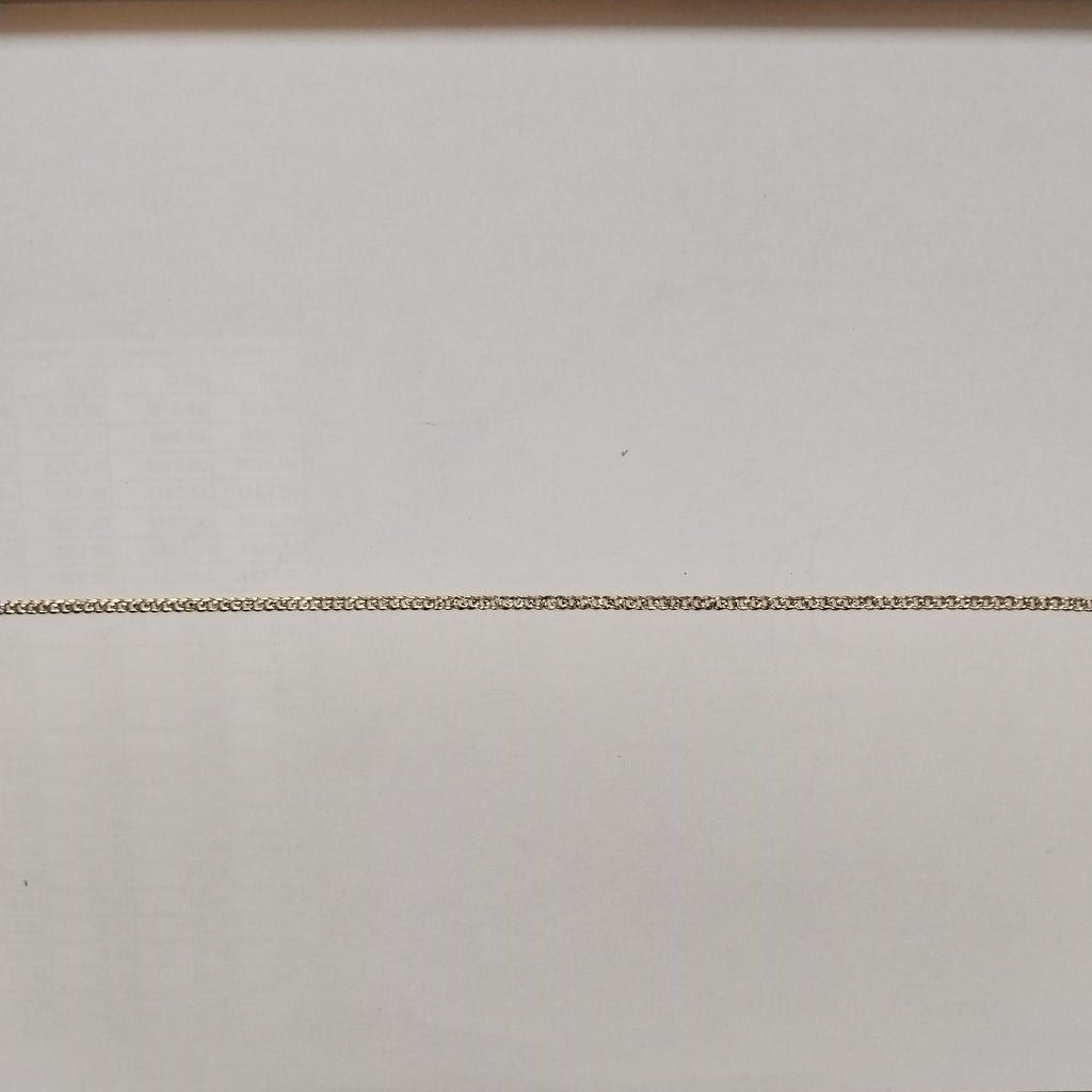 PULSERAS BARBADA DIAMANTADA ORO 14K 18 CM 2.4 GR (NUEVO)