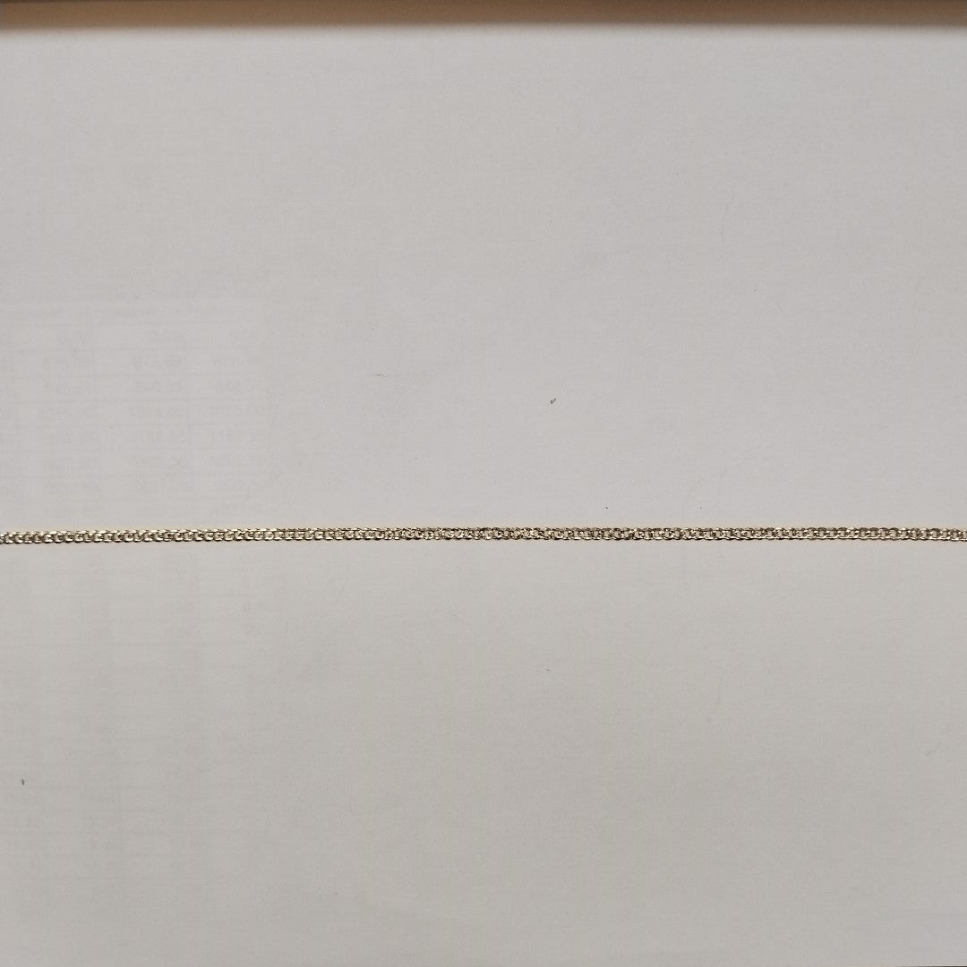 PULSERAS BARBADA DIAMANTADA ORO 14K 18 CM 2.4 GR (NUEVO)