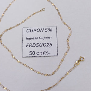 CADENA ORO 14 K 1,70 GRMS (SEMINUEVO)