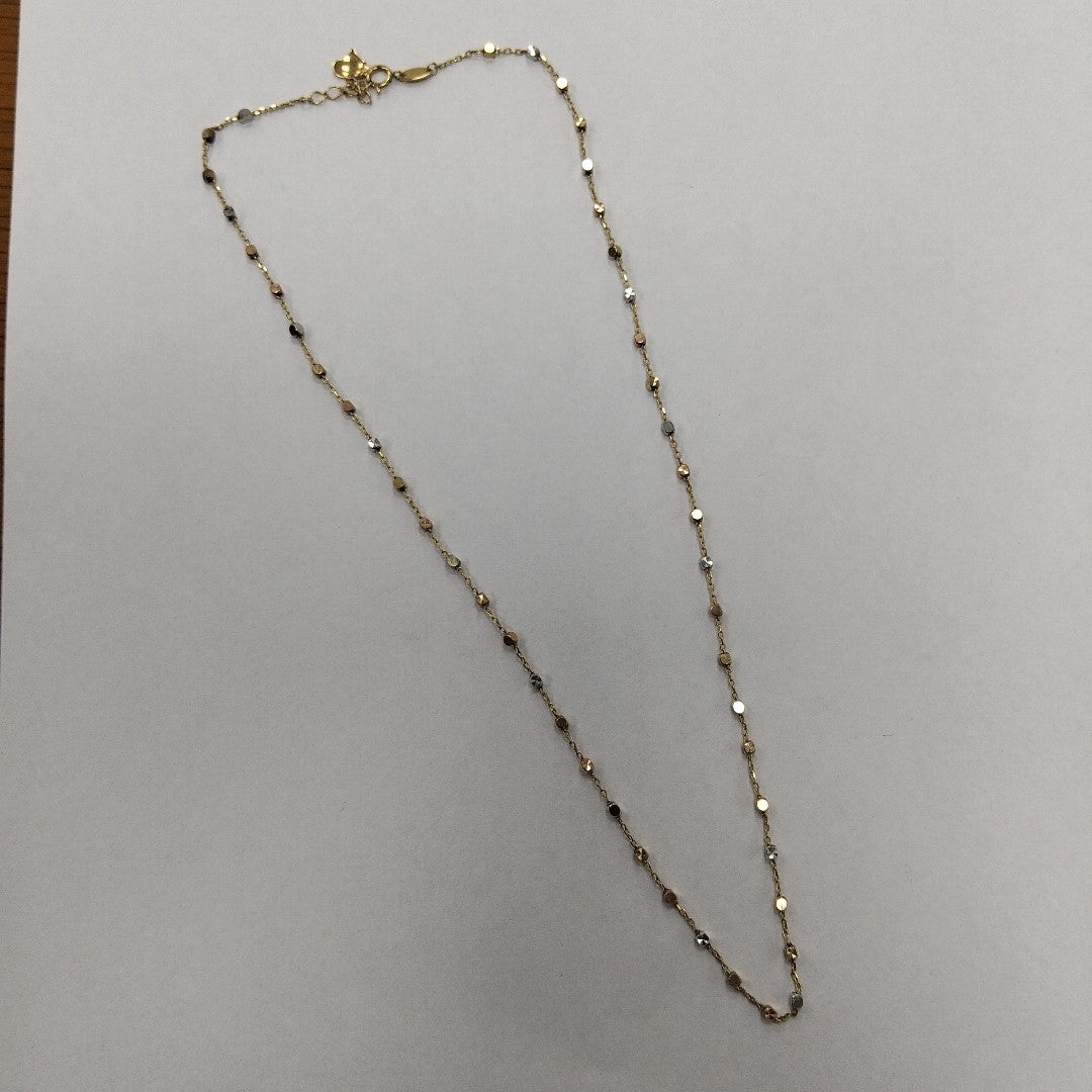 CADENA ORO COMBINADO 10 K 3,00 GRMS (SEMINUEVO)