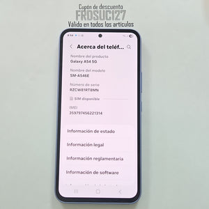 CELULAR SAMSUNG GALAXY A54 5G SM-A546E 128 GB 8 GB RAM (SEMINUEVO)