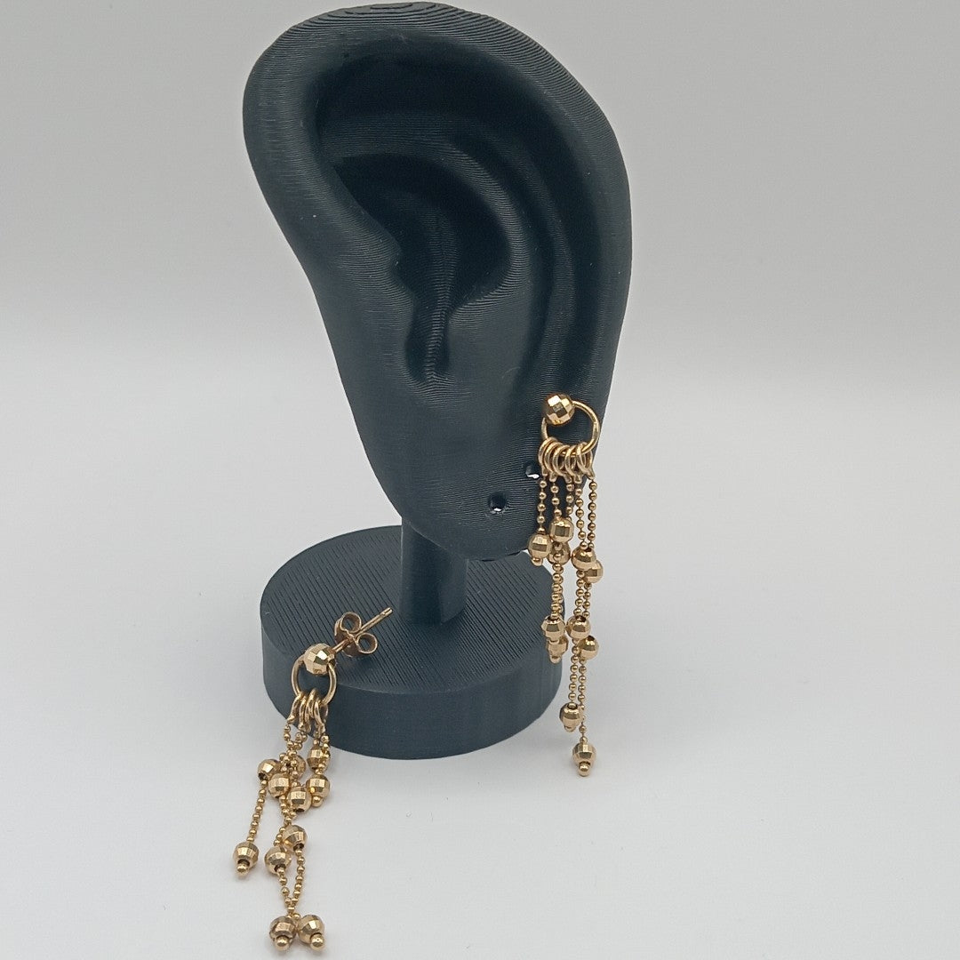 ARETES PAR ORO 14 K 3.7 GRMS (SEMINUEVO)