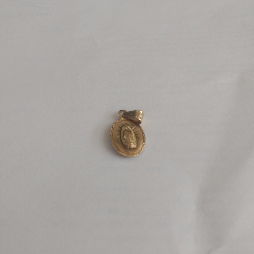 DIJE, MEDALLA RELIGIOSA ORO, ORO MUY BAJO 8 K 1.4 GRMS (SEMINUEVO)