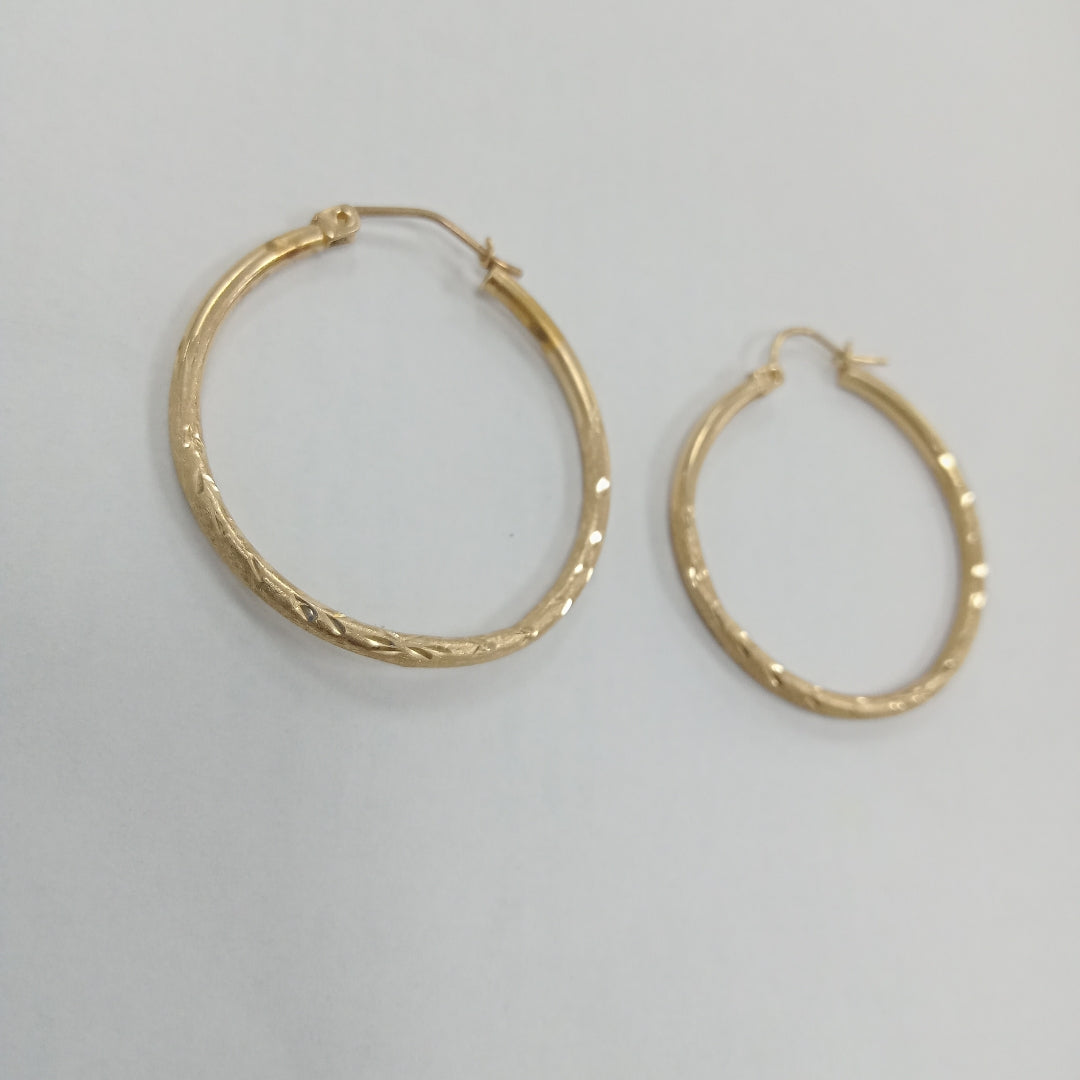 ARRACADAS PAR ORO 14 K 1.3 GRMS (SEMINUEVO)