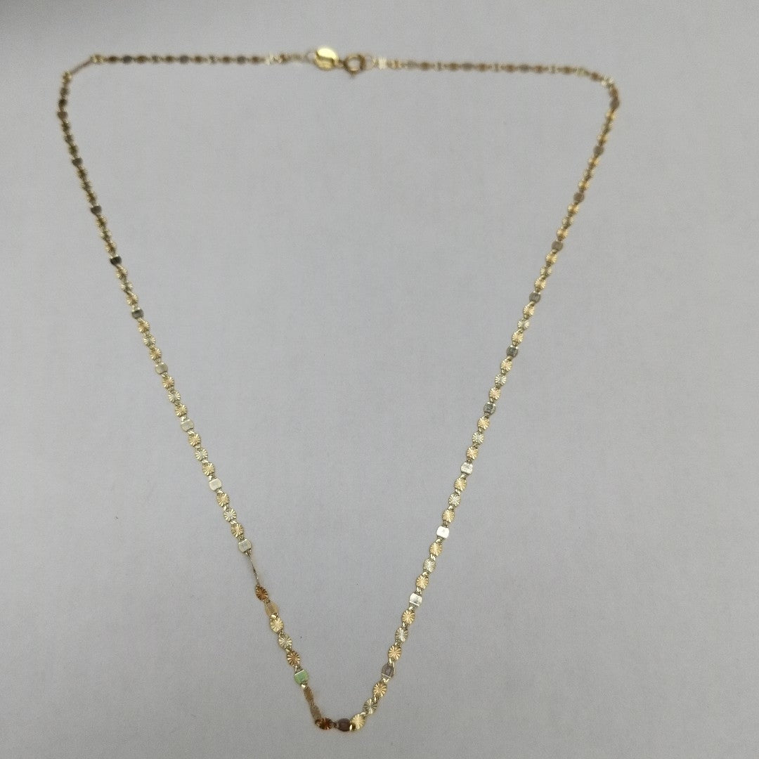 CADENA ORO,ORO COMBINADO 10 K 1,00 GRMS (SEMINUEVO)